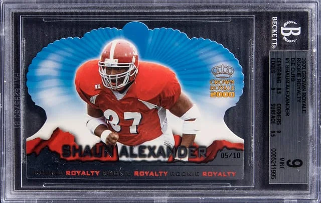 2000 Crown Royale Shaun Alexander Royalty Die Cuts #1 card image