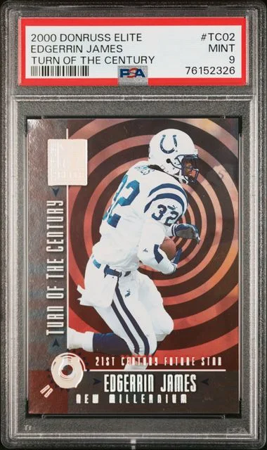 2000 Donruss Elite Edgerrin James Turn Of The Century #TC02 card image