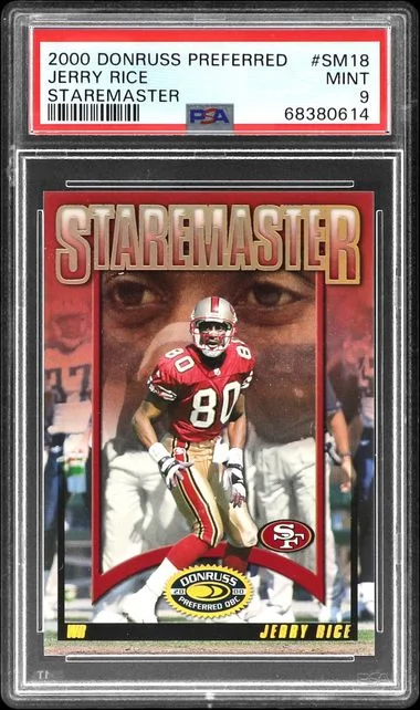 2000 Donruss Jerry Rice Preferred Staremaster #SM18 card image
