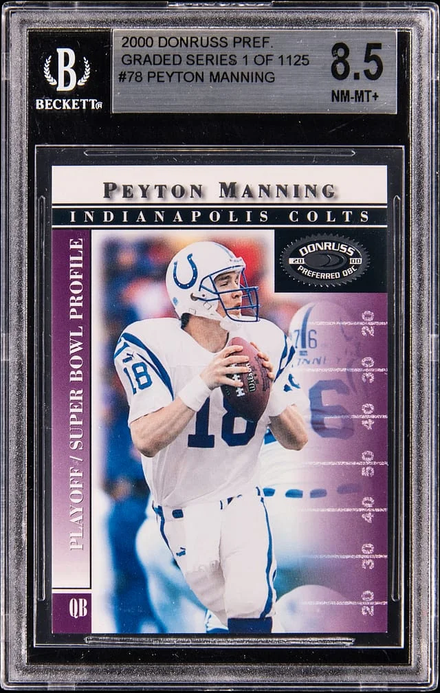 2000 Donruss Peyton Manning Preferred #78 card image