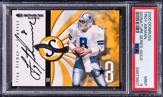2000 Donruss Signature Series Gold Troy Aikman #no-number card image