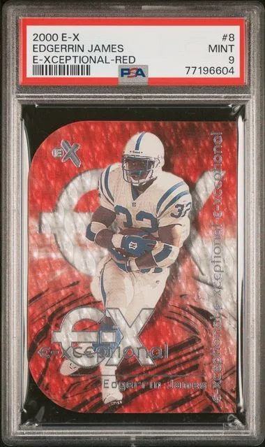 2000 E-X Edgerrin James E-Xceptional #8 card image