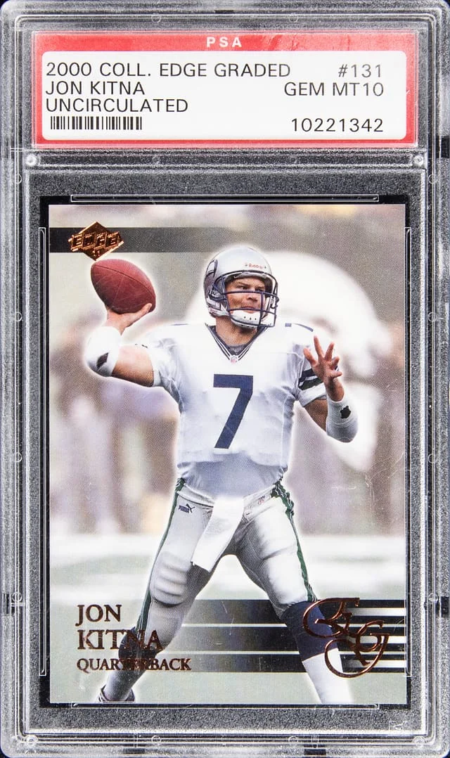 2000 Edge Uncirculated Jon Kitna #131 card image