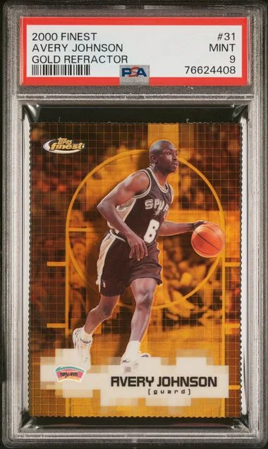 2000 Finest Avery Johnson Gold Refractor #31 card image