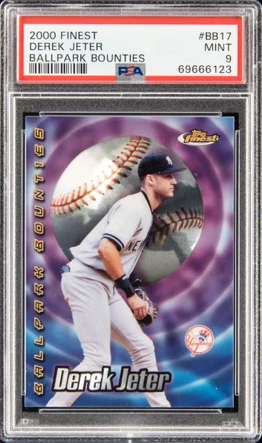 2000 Finest Derek Jeter Ballpark Bounties #BB17 card image