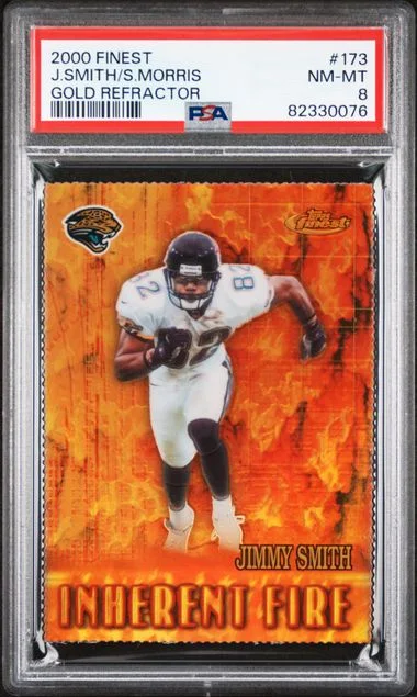 2000 Finest Jimmy Smith/Sylvester Morris Gold Refractor #173 card image
