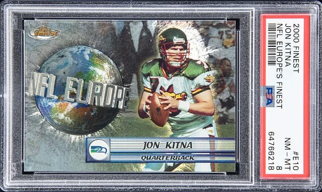 2000 Finest John Kitna NFL Europe's Finest #E10 card image