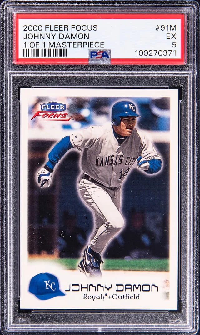 2000 Fleer Focus Johnny Damon Masterpiece #91M card image