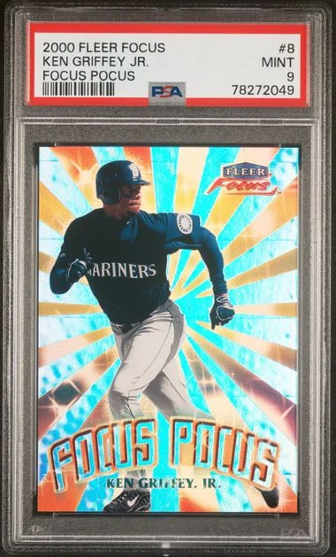 2000 Fleer Focus Ken Griffey Jr. Focus Pocus #8 card image
