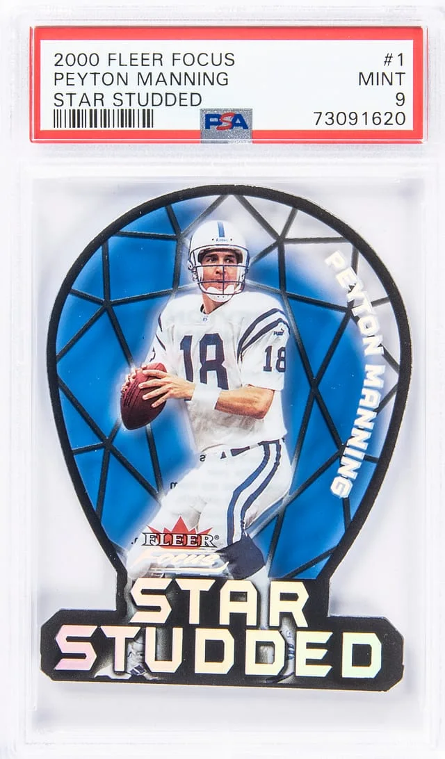2000 Fleer Focus Peyton Manning Star Studded #1 card image