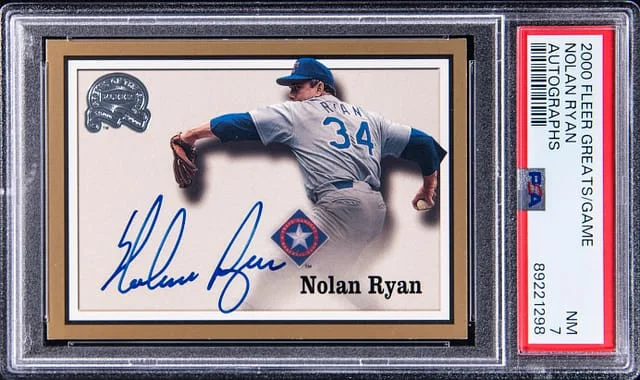 2000 Fleer Greats of the Game Autograph Nolan Ryan #no-number card image