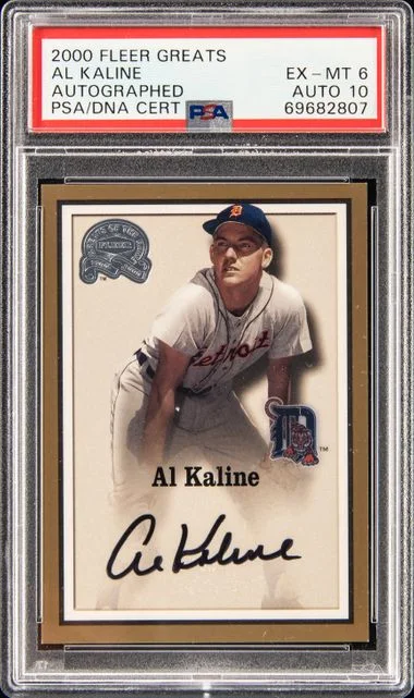 2000 Fleer Greats of the Game Kaline Autographed #Al card image