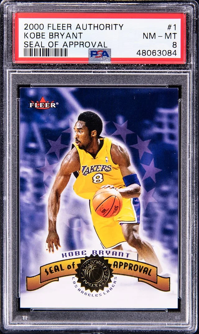 2000 Fleer Kobe Bryant Authority Seal of Approval #1 card image