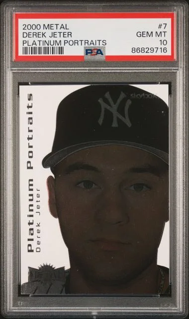 2000 Fleer Metal Derek Jeter Platinum Portraits #7 card image