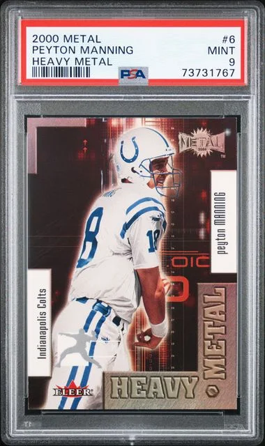 2000 Fleer Metal Peyton Manning Heavy Metal #6 card image