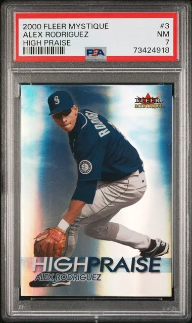 2000 Fleer Mystique Alex Rodriguez High Praise #3 card image