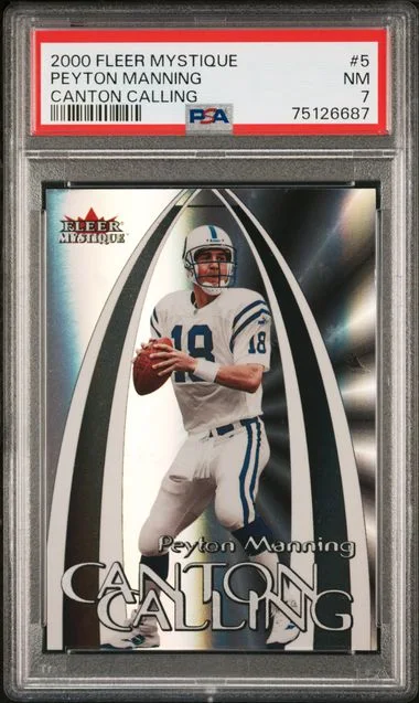 2000 Fleer Mystique Peyton Manning Canton Calling #5 card image