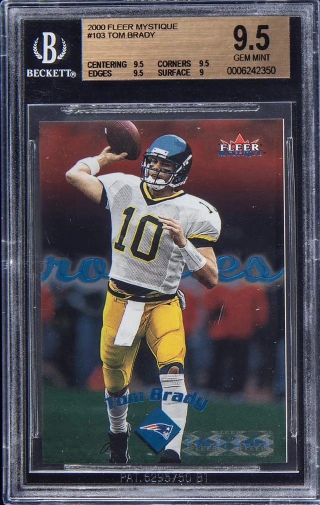 2000 Fleer Mystique Tom Brady #103 card image