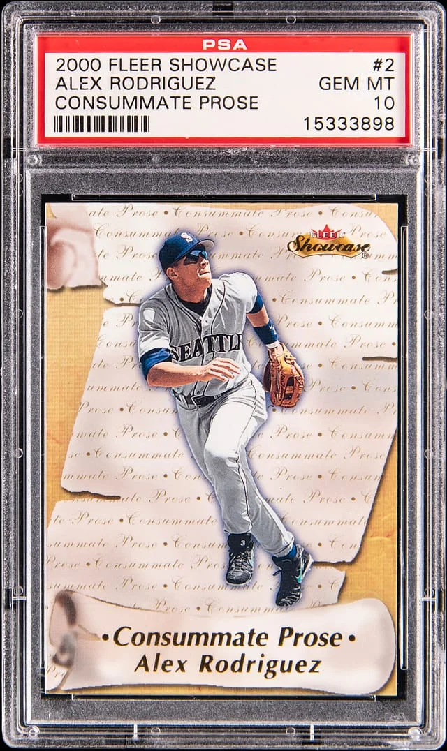 2000 Fleer Showcase Alex Rodriguez Consummate Prose #2 card image