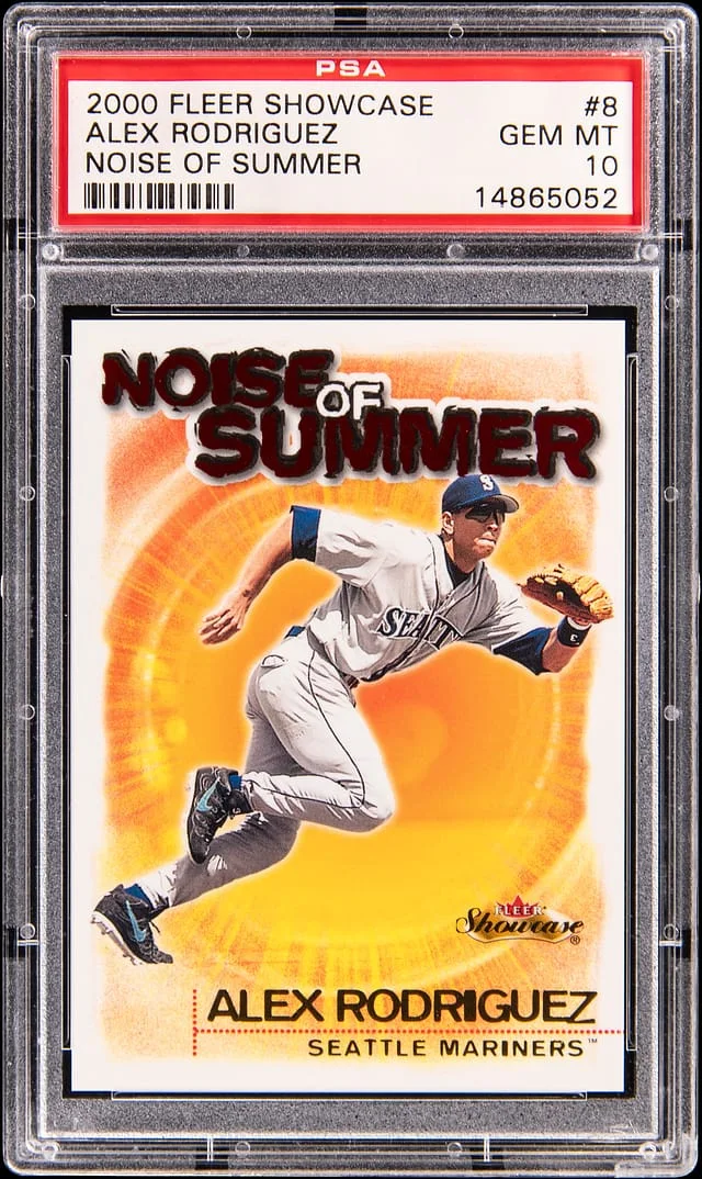 2000 Fleer Showcase Alex Rodriguez Noise of Summer #8 card image