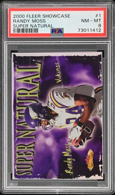 2000 Fleer Showcase Randy Moss Super Natural #1 card image