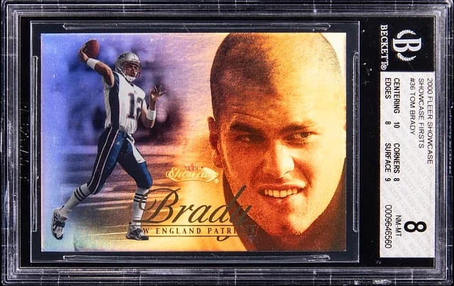 2000 Fleer Showcase Tom Brady Firsts #36 card image