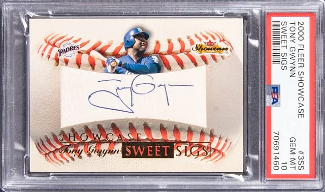 2000 Fleer Showcase Tony Gwynn Sweet Sigs #3SS card image