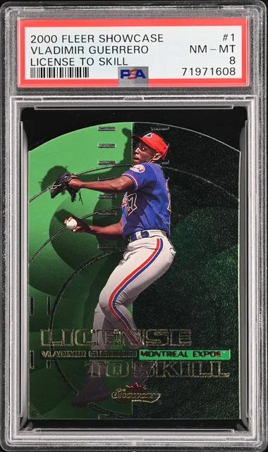 2000 Fleer Showcase Vladimir Guerrero License To Skill #1 card image