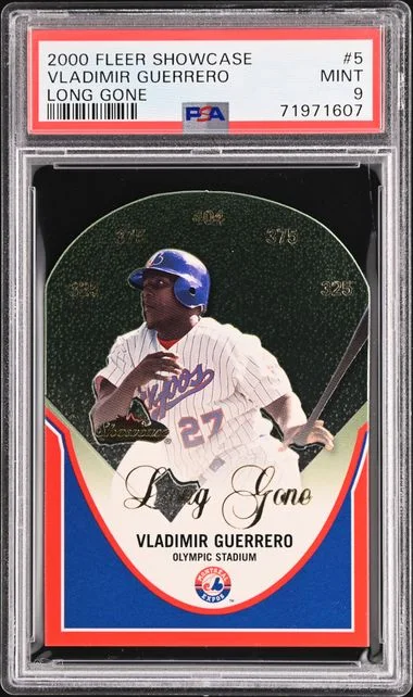 2000 Fleer Showcase Vladimir Guerrero Long Gone #5 card image