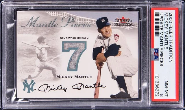 2000 Fleer Tradition Update Mantle Pieces Mickey Mantle #no-number card image