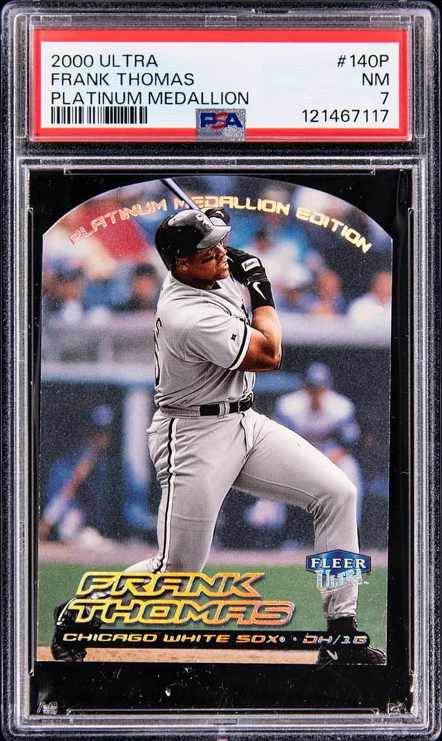 2000 Fleer Ultra Frank Thomas Platinum Medallion #140P card image