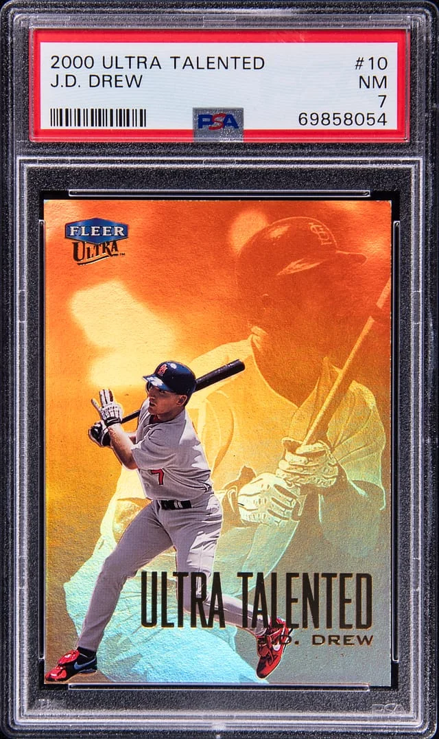 2000 Fleer Ultra J.D. Drew Talented #10 card image