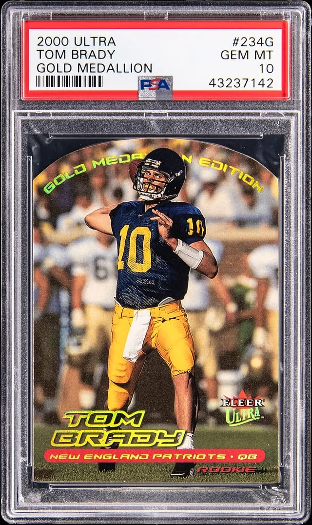 2000 Fleer Ultra Tom Brady Gold Medallion #234G card image