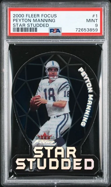 2000 Focus Star Studded Peyton Manning #1 card image