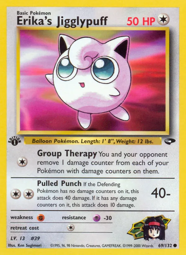 2000 Gym Challenge Erika's Jigglypuff #069/132 Common card image