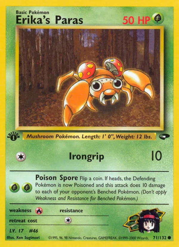 2000 Gym Challenge Erika's Paras #071/132 Common card image
