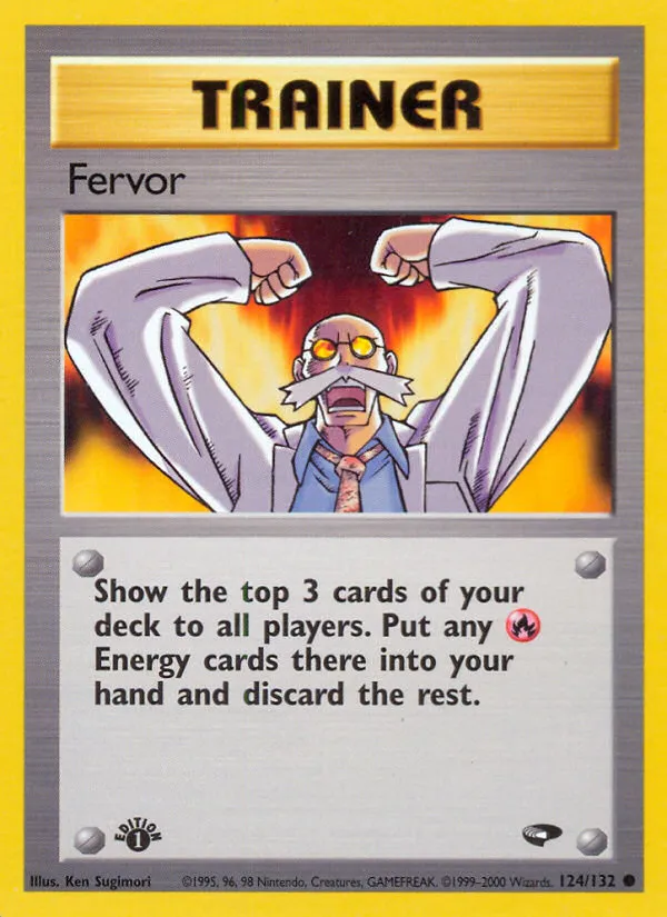 2000 Gym Challenge Fervor Common #124/132 Common card image