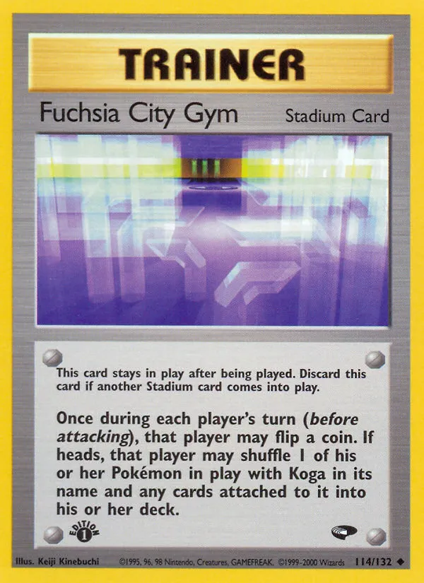 2000 Gym Challenge Fuchsia City Gym #114/132 Uncommon card image