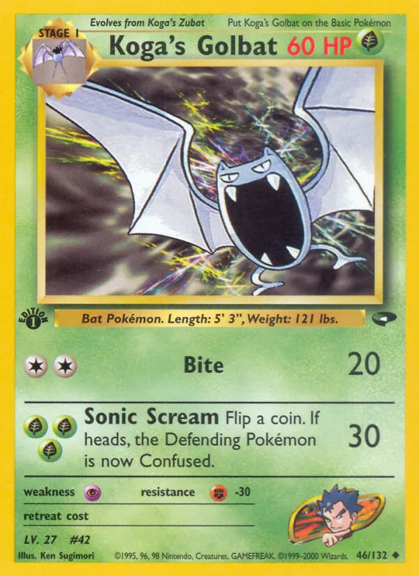 2000 Gym Challenge Koga's Golbat #046/132 Uncommon card image