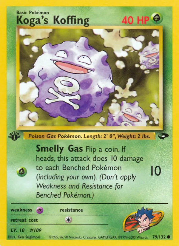 2000 Gym Challenge Koga's Koffing #079/132 Common card image