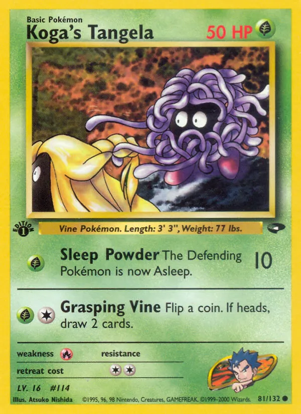 2000 Gym Challenge Koga's Tangela #081/132 Common card image