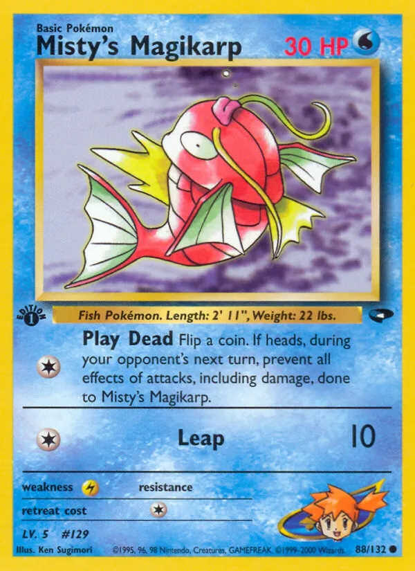 2000 Gym Challenge Misty's Magikarp #088/132 Common card image