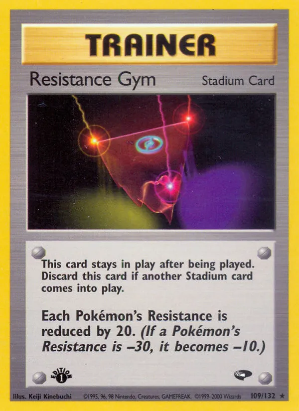 2000 Gym Challenge Resistance Gym #109/132 Rare card image