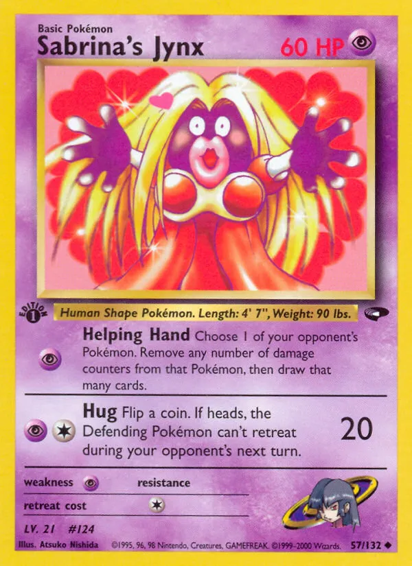 2000 Gym Challenge Sabrina's Jynx Uncommon #057/132 Uncommon card image