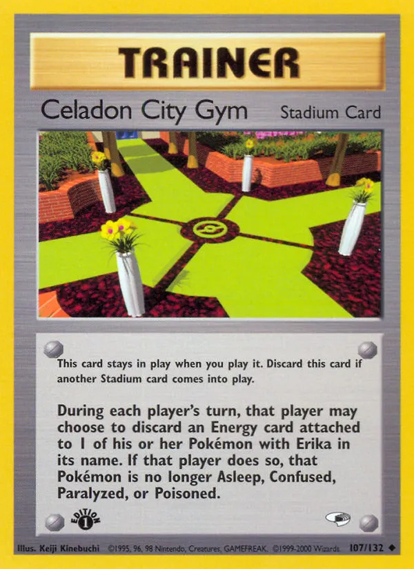 2000 Gym Heroes Celadon City Gym Uncommon #107/132 Uncommon card image