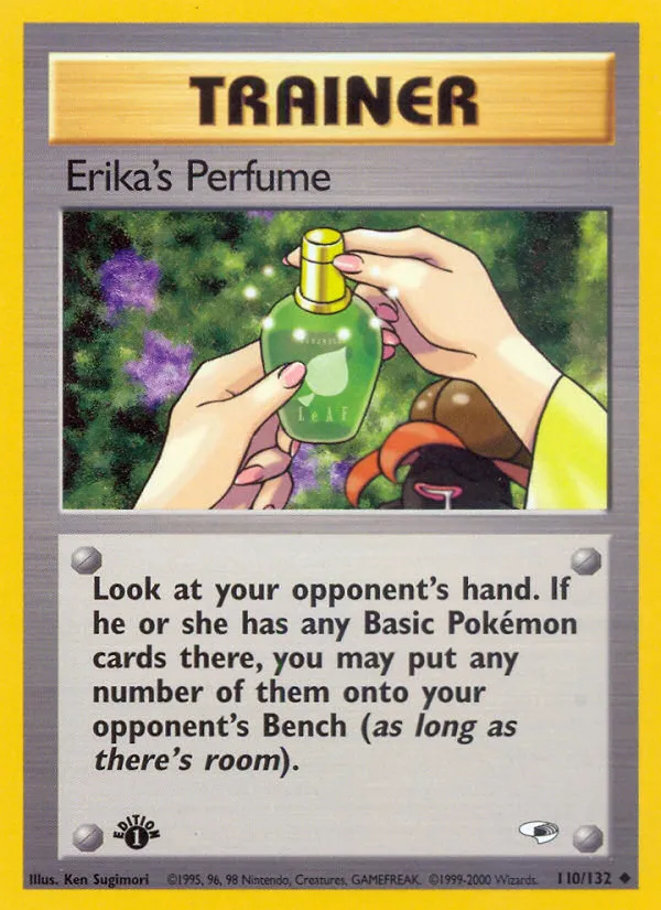 2000 Gym Heroes Erika's Perfume Uncommon #110/132 Uncommon card image