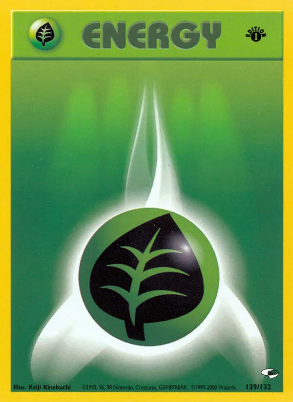 2000 Gym Heroes Grass Energy #129/132 Common card image