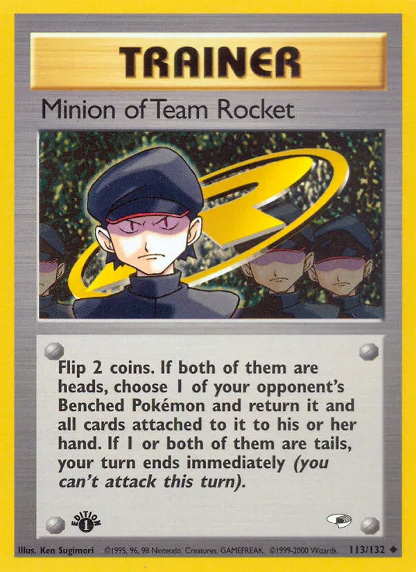 2000 Gym Heroes Minion of Team Rocket Uncommon #113/132 Uncommon card image