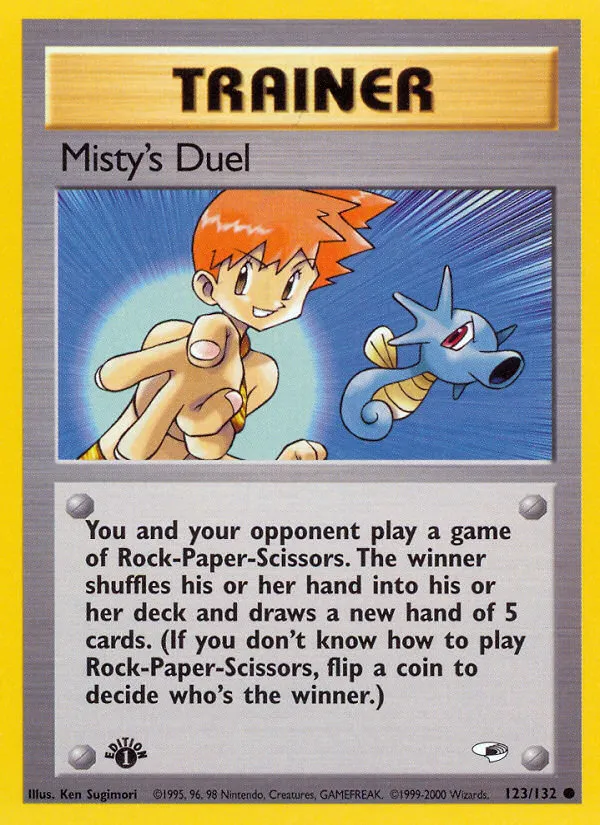 2000 Gym Heroes Misty's Duel Common #123/132 Common card image