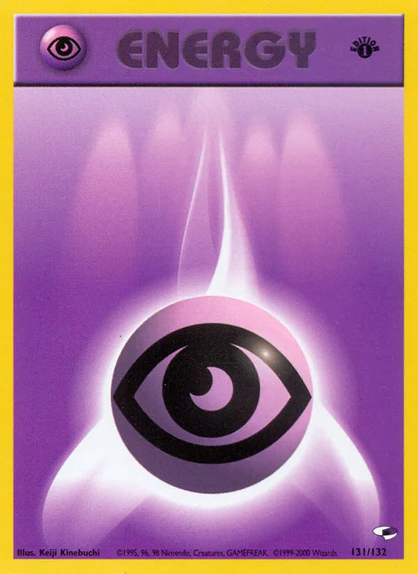 2000 Gym Heroes Psychic Energy #131/132 Common card image